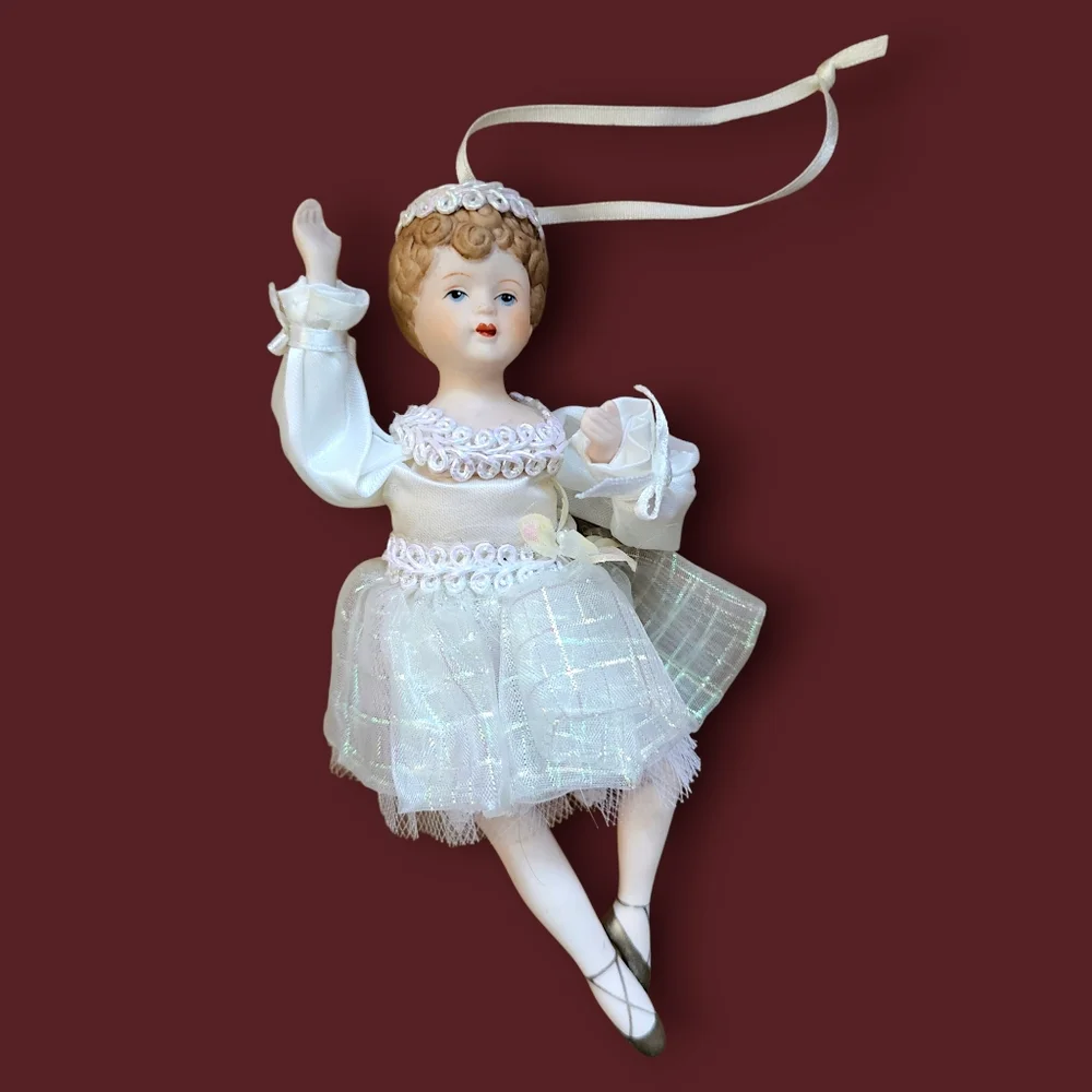 Kurt S. Adler Porcelain Ballerina Doll Ornament